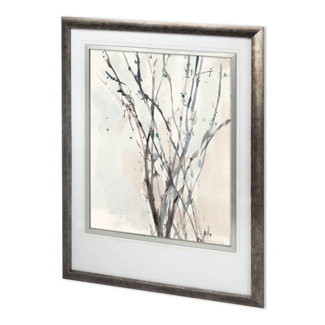 Custom Watercolor Branches II by Samuel Dixon Hand Embellished Framed Art Print Matted under Glass by Mercana at Eve Furniture
