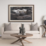 Custom White Horses (MC) by PH Burchett a Hand Embelished Textured Framed Photo Art Decograph by Mercana at Eve Furniture