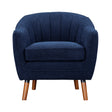 Cutler Blue Accent Chair by Homelegance at Eve Furniture