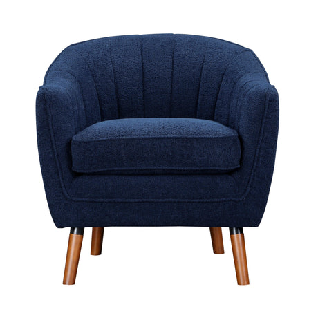 Cutler Blue Accent Chair by Homelegance at Eve Furniture