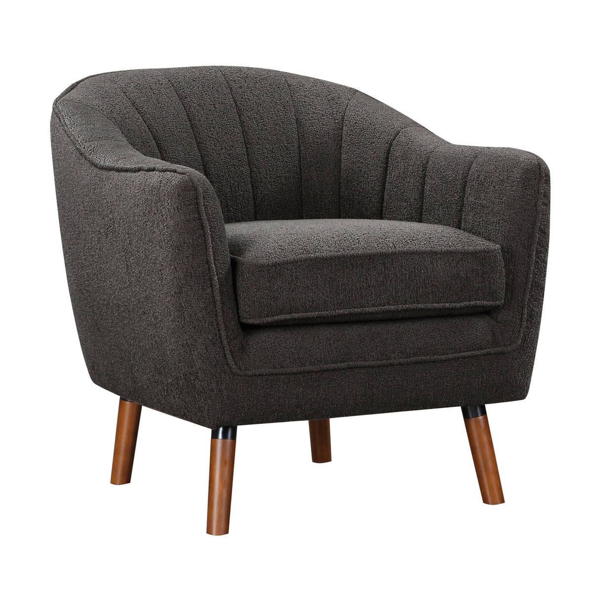 Cutler Charcoal Accent Chair by Homelegance at Eve Furniture