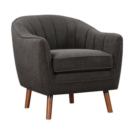 Cutler Charcoal Accent Chair by Homelegance at Eve Furniture