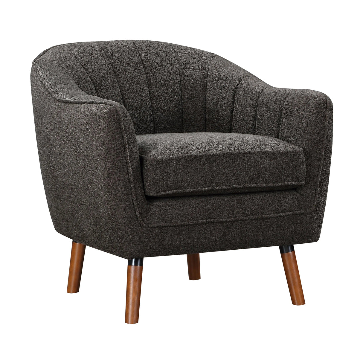 Cutler Charcoal Accent Chair by Homelegance at Eve Furniture