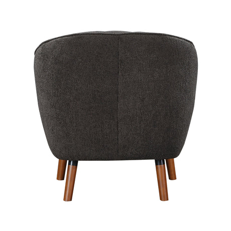 Cutler Charcoal Accent Chair by Homelegance at Eve Furniture