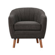 Cutler Charcoal Accent Chair by Homelegance at Eve Furniture