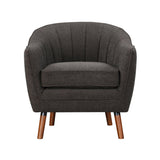 Cutler Charcoal Accent Chair by Homelegance at Eve Furniture