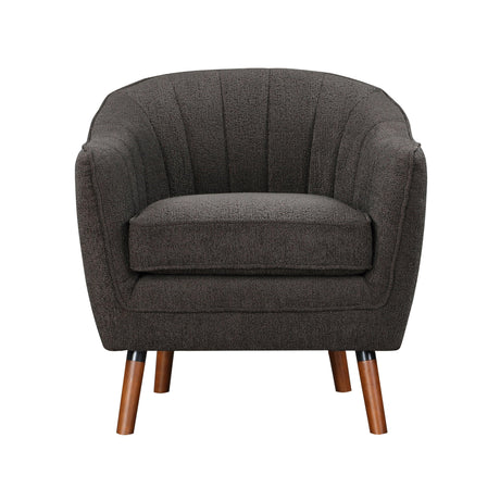 Cutler Charcoal Accent Chair by Homelegance at Eve Furniture