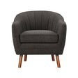 Cutler Charcoal Accent Chair by Homelegance at Eve Furniture