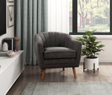 Cutler Charcoal Accent Chair by Homelegance at Eve Furniture