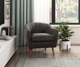 Cutler Charcoal Accent Chair by Homelegance at Eve Furniture