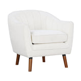 Cutler White Accent Chair by Homelegance at Eve Furniture