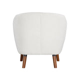 Cutler White Accent Chair by Homelegance at Eve Furniture