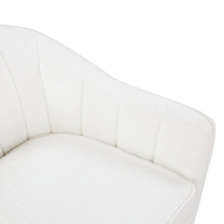 Cutler White Accent Chair by Homelegance at Eve Furniture