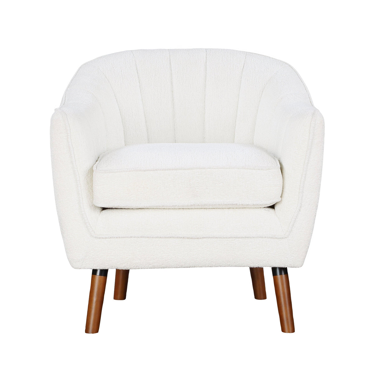 Cutler White Accent Chair by Homelegance at Eve Furniture