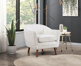Cutler White Accent Chair by Homelegance at Eve Furniture