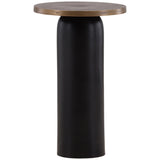 Cyan Side Table, Antique Brass by Dovetail at Eve Furniture