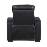 Cyber Black 3-Piece Power Reclining Living Room Set by Homelegance at Eve Furniture