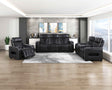 Cyber Black 3-Piece Power Reclining Living Room Set by Homelegance at Eve Furniture