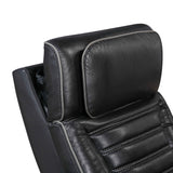 Cyber Black Power Double Reclining Sofa with Center Drop-Down by Homelegance at Eve Furniture