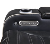 Cyber Black Power Reclining Chair with Power Headrest by Homelegance at Eve Furniture