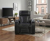 Cyber Black Power Reclining Chair with Power Headrest by Homelegance at Eve Furniture