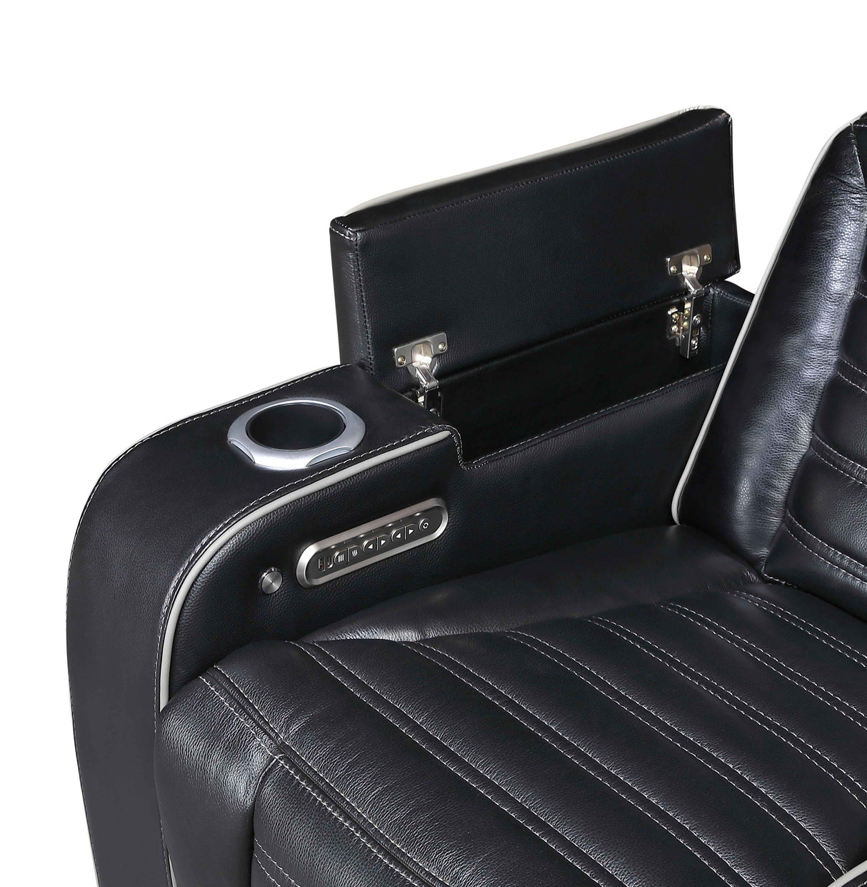 Cyber Black Power Reclining Living Room Set by Homelegance at Eve Furniture