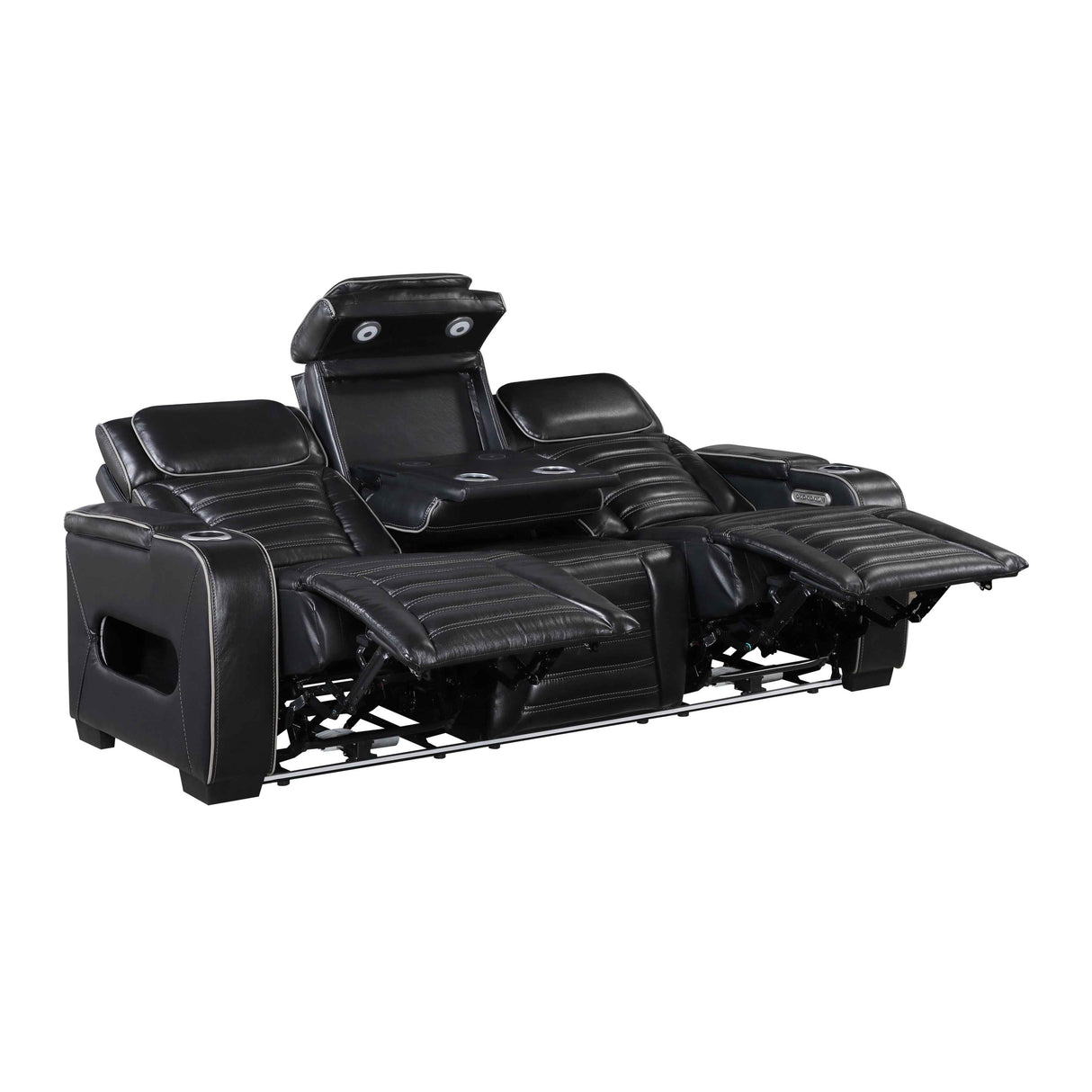 Cyber Black Power Reclining Living Room Set by Homelegance at Eve Furniture