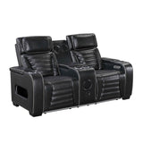 Cyber Black Power Reclining Living Room Set by Homelegance at Eve Furniture