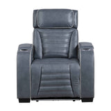 Cyber Blue 3-Piece Power Reclining Living Room Set by Homelegance at Eve Furniture