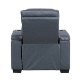 Cyber Blue 3-Piece Power Reclining Living Room Set by Homelegance at Eve Furniture