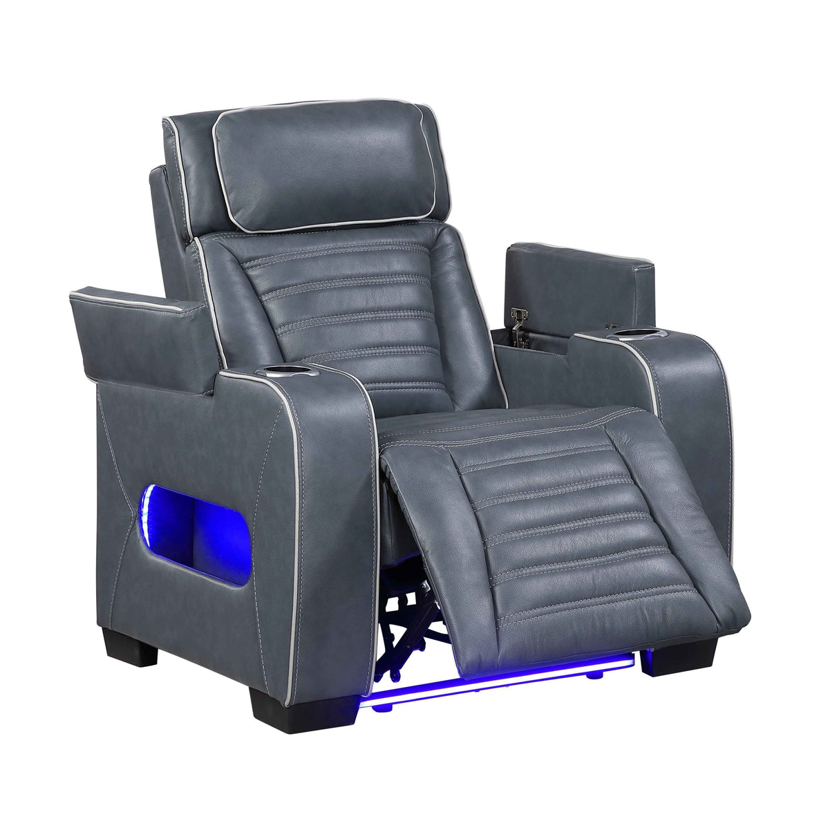 Cyber Blue 3-Piece Power Reclining Living Room Set by Homelegance at Eve Furniture
