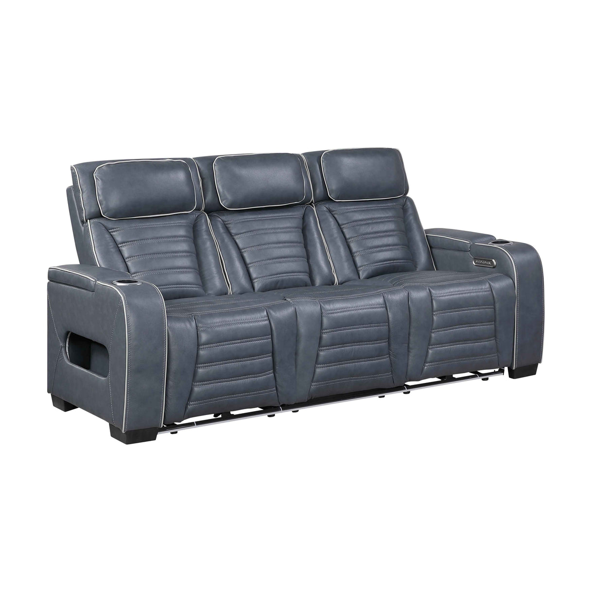 Cyber Blue 3-Piece Power Reclining Living Room Set by Homelegance at Eve Furniture