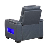 Cyber Blue Power Reclining Chair with Power Headrest by Homelegance at Eve Furniture