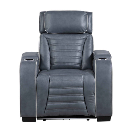 Cyber Blue Power Reclining Living Room Set by Homelegance at Eve Furniture