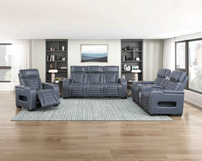 Cyber Blue Power Reclining Living Room Set by Homelegance at Eve Furniture