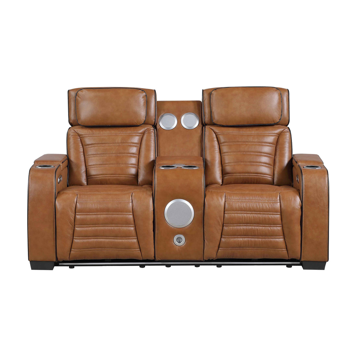 Cyber Brown 3-Piece Power Reclining Living Room Set by Homelegance at Eve Furniture