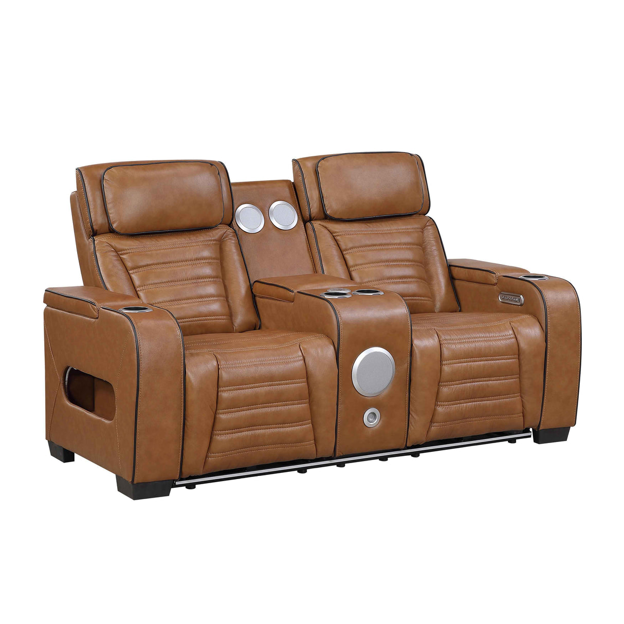Cyber Brown 3-Piece Power Reclining Living Room Set by Homelegance at Eve Furniture