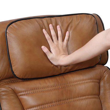 Cyber Brown Power Reclining Chair with Power Headrest by Homelegance at Eve Furniture