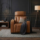 Cyber Brown Power Reclining Chair with Power Headrest by Homelegance at Eve Furniture