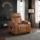 Cyber Brown Power Reclining Chair with Power Headrest by Homelegance at Eve Furniture