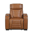 Cyber Brown Power Reclining Chair with Power Headrest by Homelegance at Eve Furniture