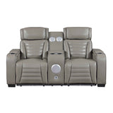 Cyber Gray 3-Piece Power Reclining Living Room Set by Homelegance at Eve Furniture