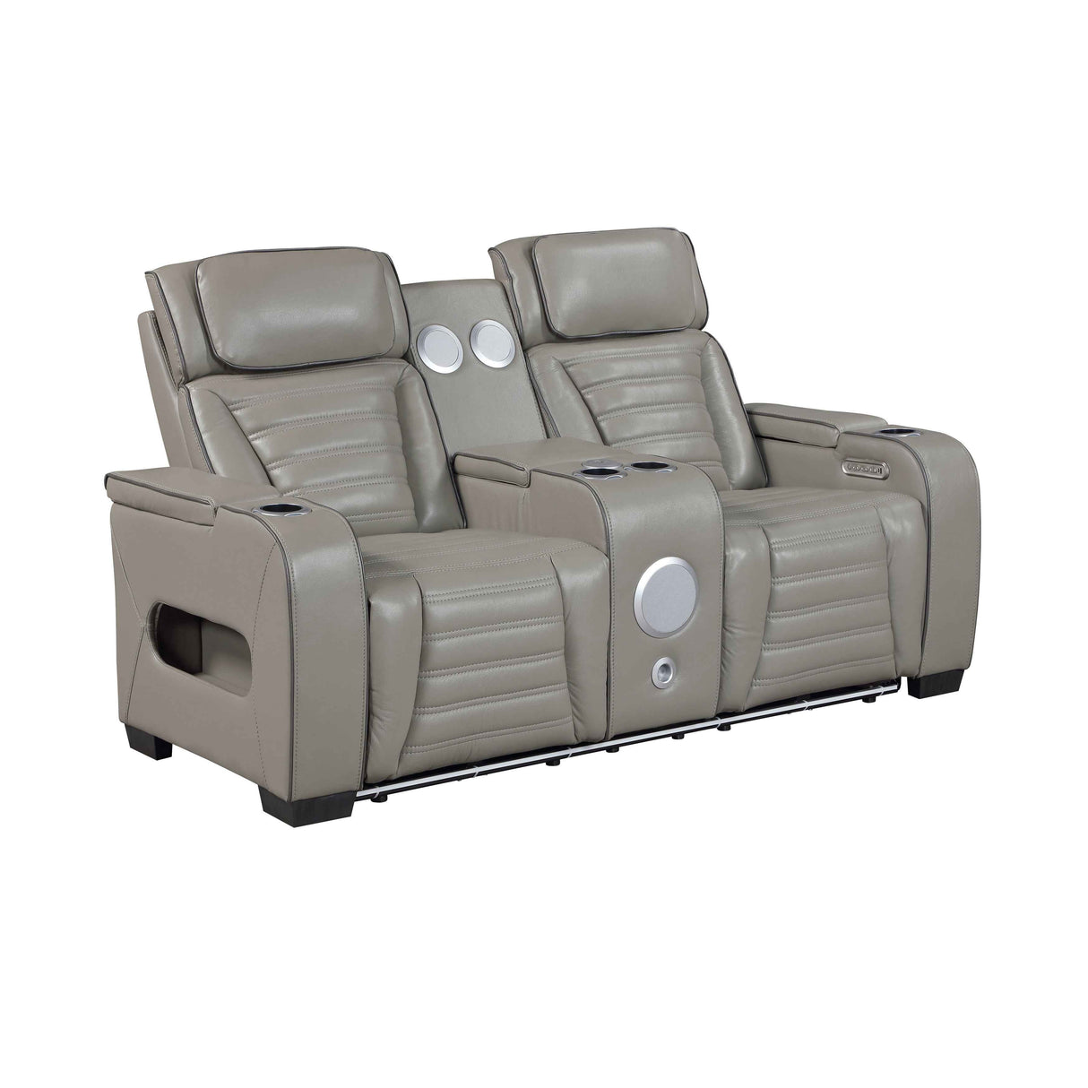 Cyber Gray 3-Piece Power Reclining Living Room Set by Homelegance at Eve Furniture