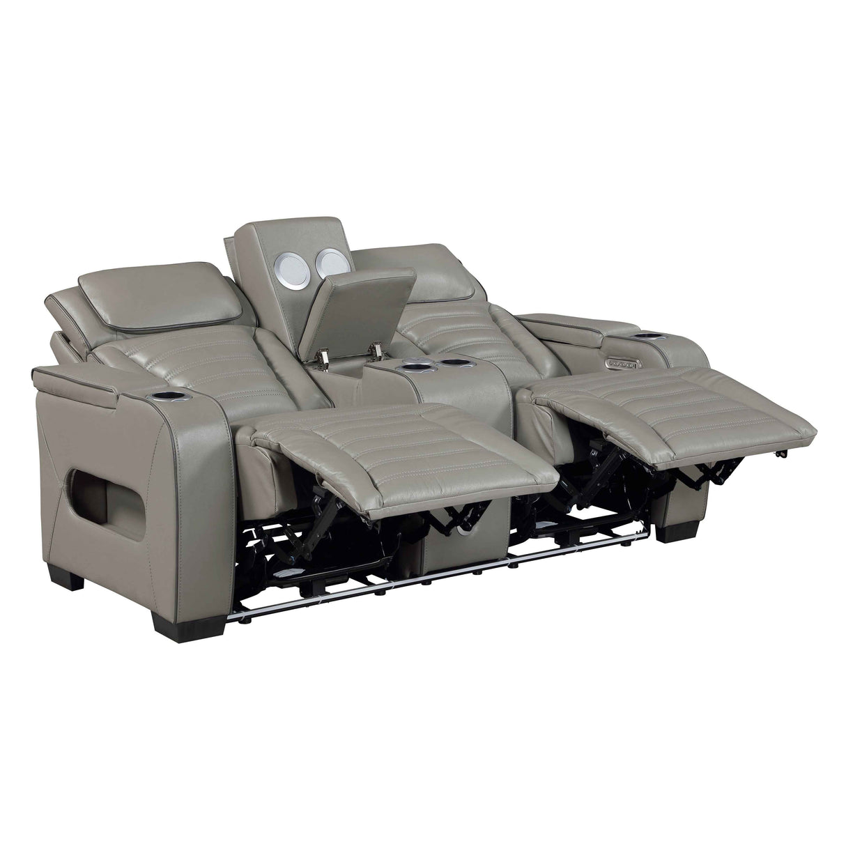 Cyber Gray 3-Piece Power Reclining Living Room Set by Homelegance at Eve Furniture