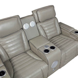Cyber Gray 3-Piece Power Reclining Living Room Set by Homelegance at Eve Furniture