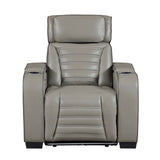 Cyber Gray 3-Piece Power Reclining Living Room Set by Homelegance at Eve Furniture