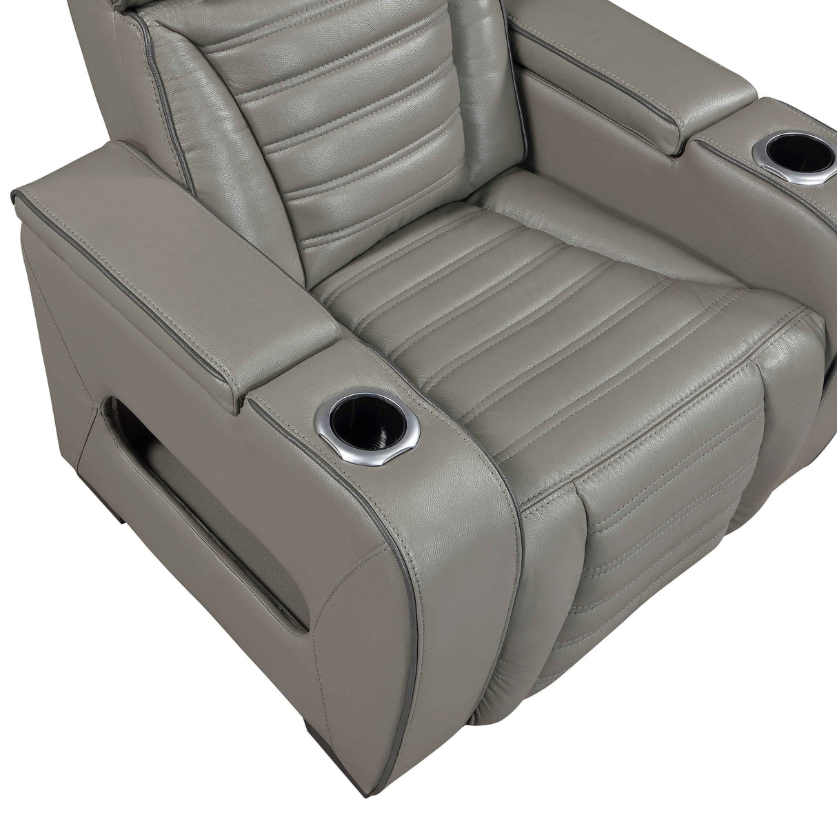 Cyber Gray 3-Piece Power Reclining Living Room Set by Homelegance at Eve Furniture
