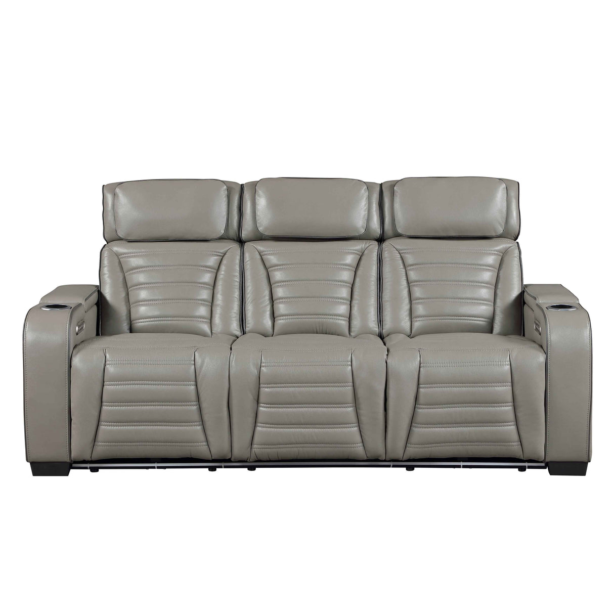 Cyber Gray 3-Piece Power Reclining Living Room Set by Homelegance at Eve Furniture