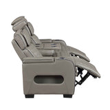 Cyber Gray 3-Piece Power Reclining Living Room Set by Homelegance at Eve Furniture
