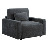 Cyber Gray Power Double Reclining Loveseat with Center Console by Homelegance at Eve Furniture